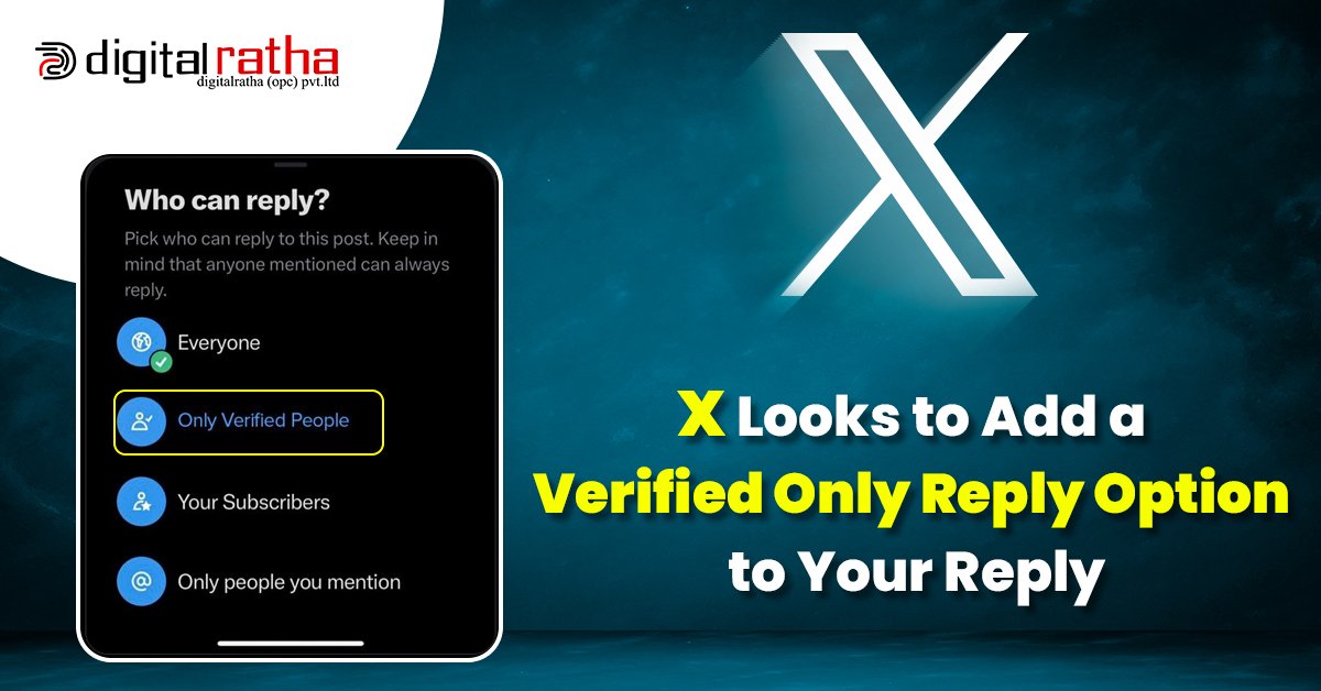 X Looks to Add a Verified Only Reply Option to Your Reply